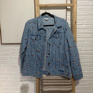 Disney Light Blue Denim Jacket with Character Accents
